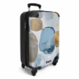 Abstract - Goud - Vormen NBS - Handbagage koffer - Volwassenen Unisex middel -productfoto_3d