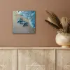 Zeesterren - Zand - Zee - Blauw aluminium wit klein -sfeer4