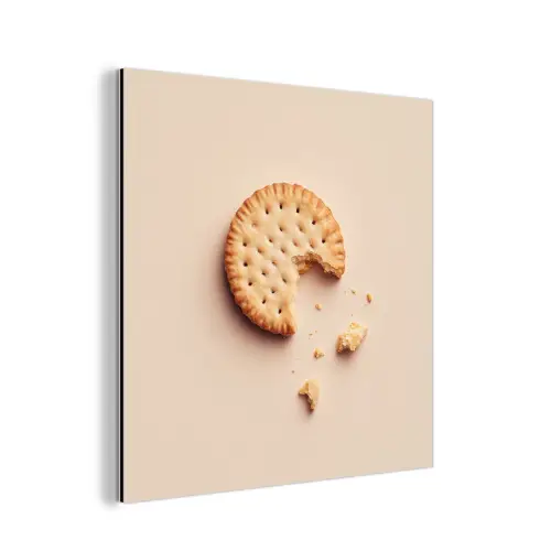 Koekje - Kruimels - beige aluminium wit klein -3d