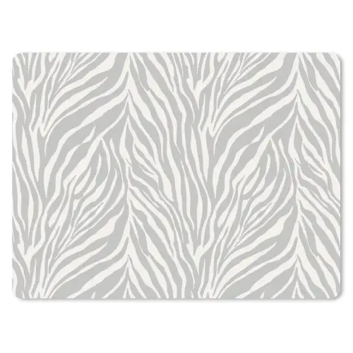 Zebra - Motief - Grijs muismat rubber klein 262 -3d