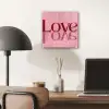 Love - Roze - Spiegeling plexiglas 5mm klein -sfeer6