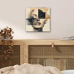 Goud - Vrouw - Rechthoeken aluminium wit klein -sfeer3