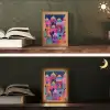 Kleurrijk - Avond - Islamitisch Light Box met kabel (Tafellamp) klein -sfeer3