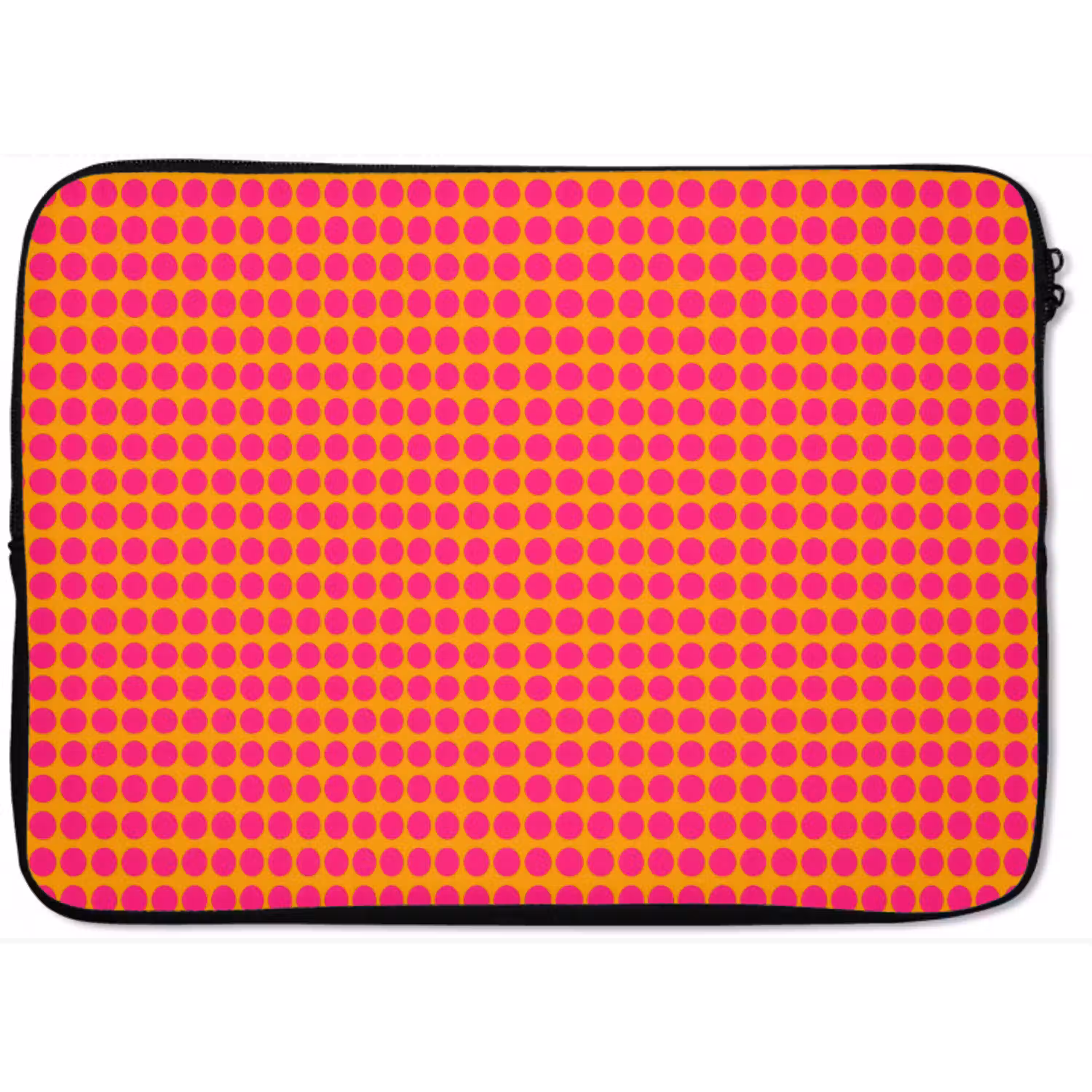 Stippen - Patroon - Oranje laptophoes neopreen klein 279 -zkaufland3dotto