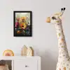 Watercolor - Bloemen - Kunst - Modern fotolijst zwart zonder passe partout klein -usfeer4_kinderkamer