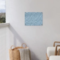 Organisch - Patroon - Blauw tuinposter los doek klein 239 -sfeer8
