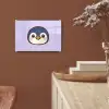 Pinguïn - Paars - Schattig plexiglas 5mm klein -sfeer5