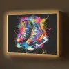 Graffiti - Sport - Schaatsen - Verf Light Box met batterij (Wandlamp) middel -z3d_website