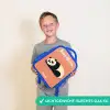 Panda - Slapen - Oranje Kinderrugzak - Blauw middel -sfeer1_NL