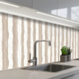 Minimalistisch - Strepen - Beige keuken achterwand 2 middel 871 -3d_schuin