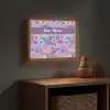 Regenbogen - Bloemen - Kleurrijk - Wolken Light Box met batterij (Wandlamp kind) middel -sfeer5_kind