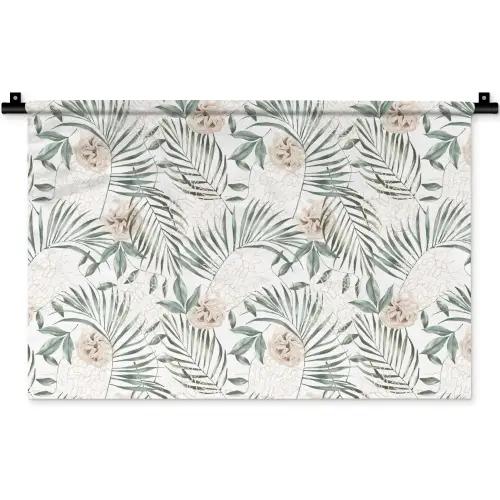 Bohemian - Bloemen - Bladeren - Jungle - Tropical Wandkleed katoen klein -zz3d