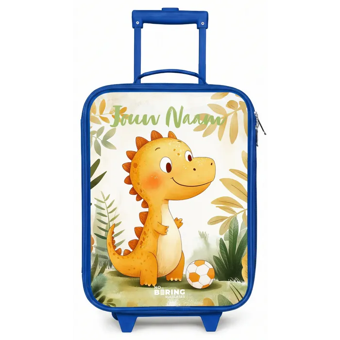 Dino - Voetbal - Oranje Kinderkoffer - Blauw klein -zz3dotto