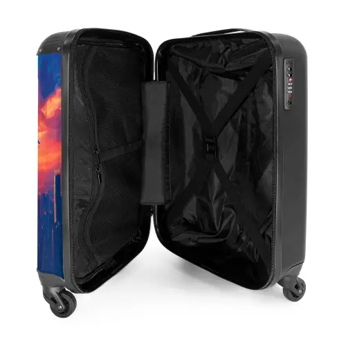 Skyscraper superheld NBS - Handbagage koffer - Kinderen Unisex middel -binnenkant