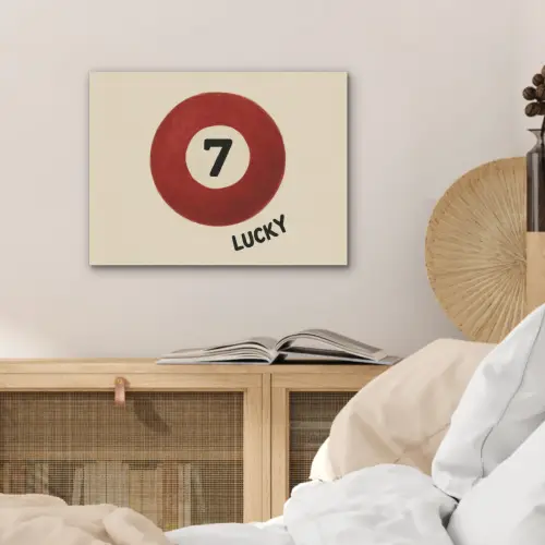 Cirkel - Zeven - Lucky - Rood PET vilt klein -sfeer3