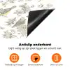 Birds - Flowers - Gray - Yellow Inductie beschermer vinyl 3mm klein 276 -zzzzzzz-td-onderkant