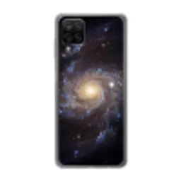 Kosmos - Sterrenstelsel - Donker Telefoonhoesje Samsung Galaxy A12 klein -3d