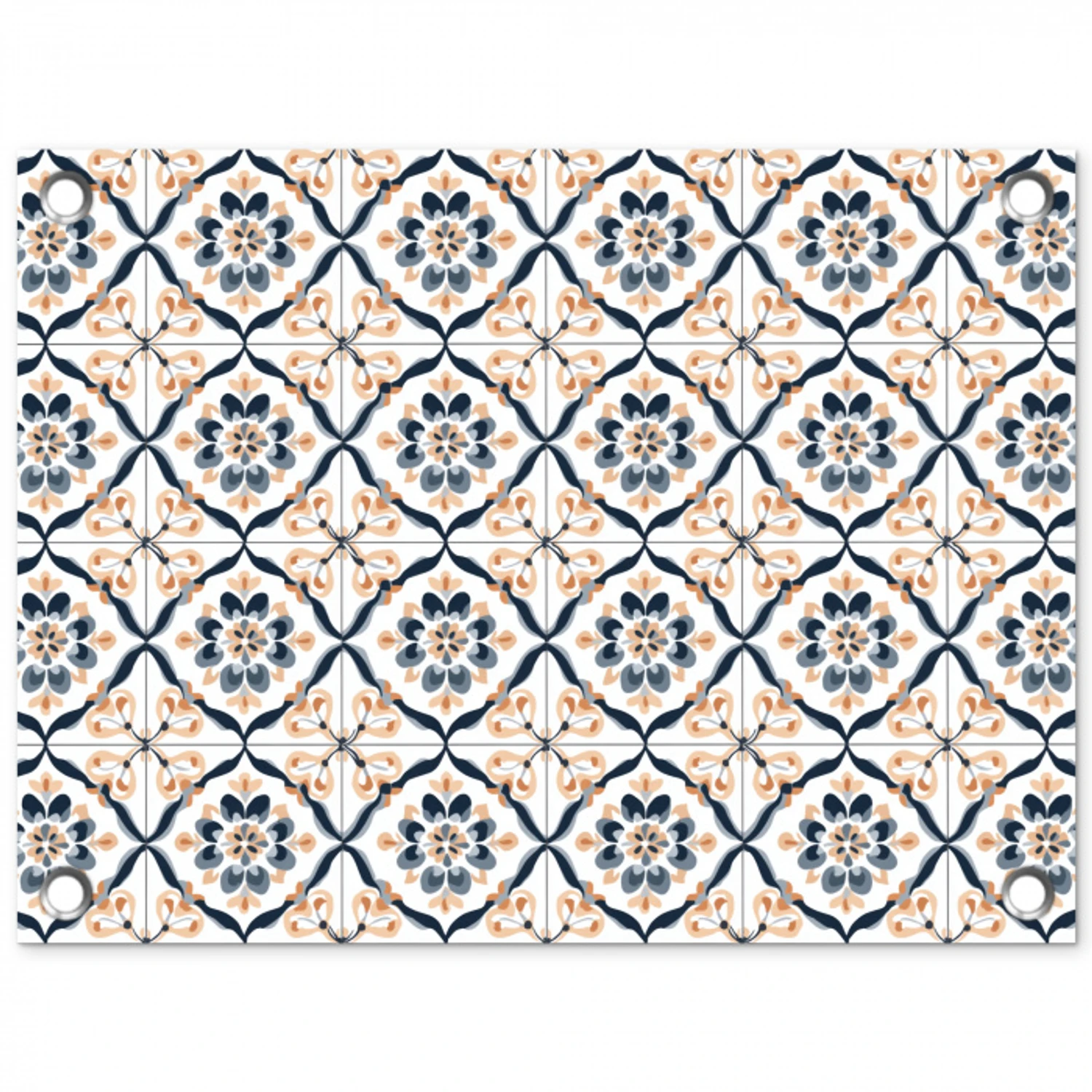 Bladvorm - Patroon - Kleurrijk tuinposter los doek klein 239 -3d