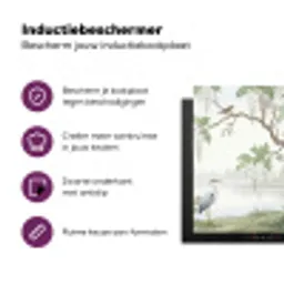 Reiger - Landschap - Groen Inductie beschermer vinyl 3mm middel -zzzzzzz-cc-usp