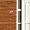 Terracotta - Traditioneel Naambord Vierkant klein -sfeer3-XS
