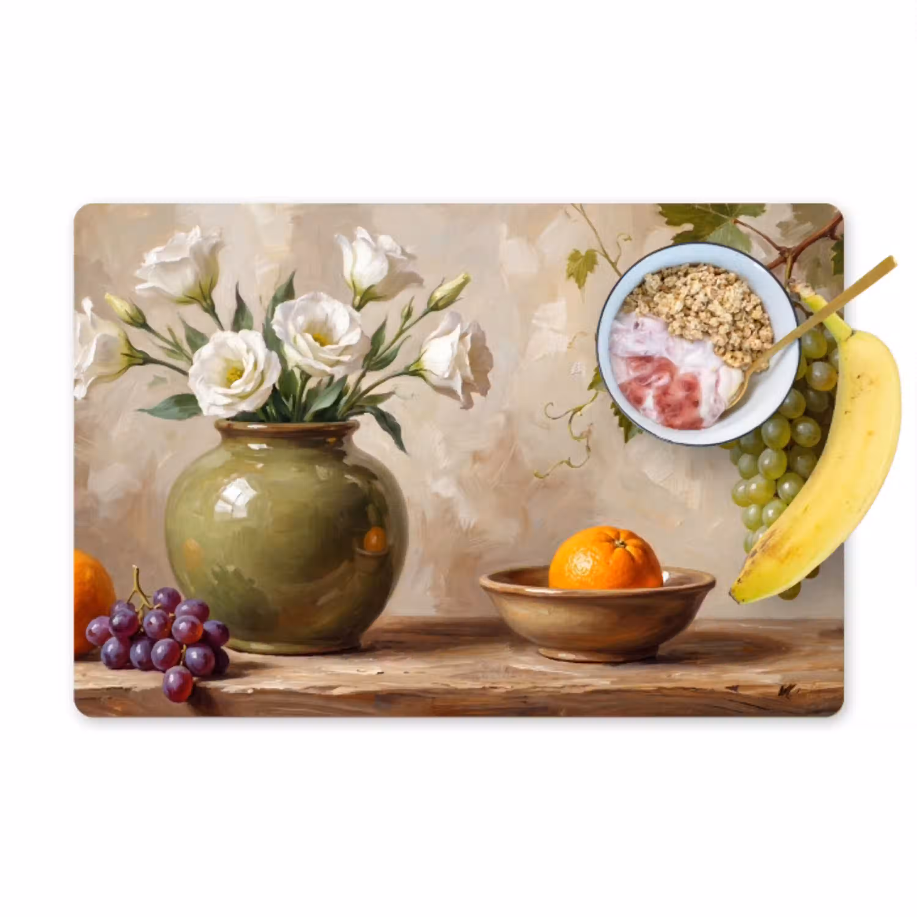 Bloemen - Fruit - Stilleven Placemat vinyl groot -zzzproduct_Kitchenyeah-website