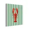 Kreeft - Strepen - Realistisch - Zomers aluminium wit klein -3d