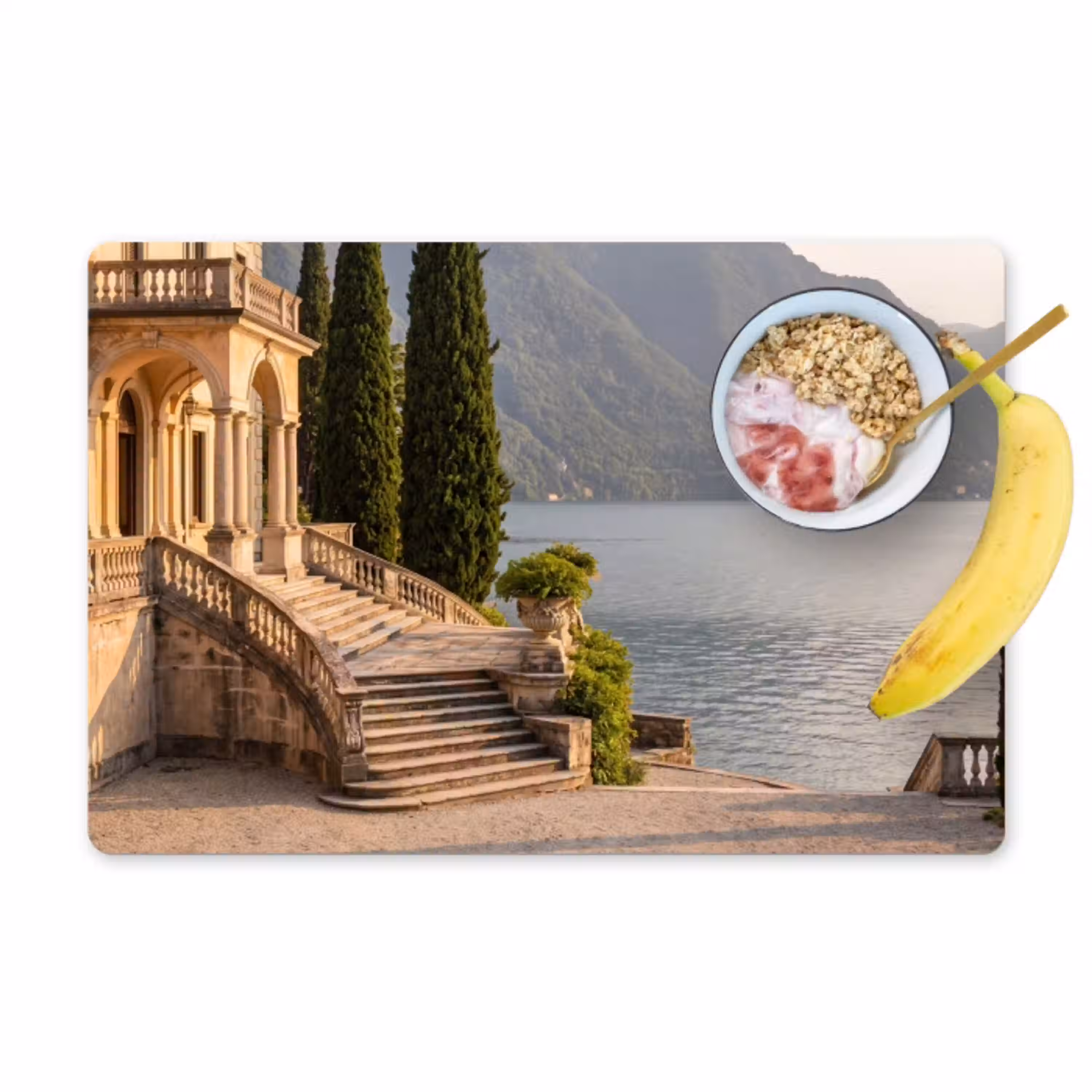 Villa - water -trappen Placemat vinyl groot -zzzproduct_Kitchenyeah-website