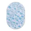 Schuim - Bubbels - Blauw Wandcirkel Ovaal Forex klein -3d