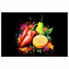 Paprika - Peer - Citroen - Graffiti - Verf - Abstract poster papier klein -3d