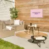 You're doing great - roze - 3D Tuinposter op houten frame 2 cm dik klein -sfeer2