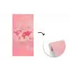 Wereldkaart - Roze - Vaag fotobehang vinyl groot -3d