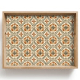 Elegant - Antiek - Kleurrijk Dienblad Rechthoek middel 911 -z3d_shopping