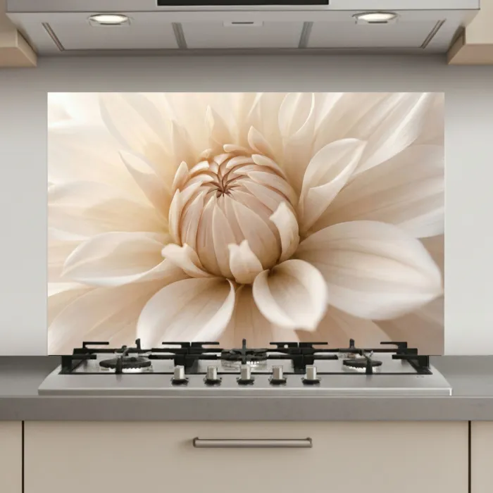 Bloem - Dahlia - Wit keuken achterwand spatscherm klein -3d_website