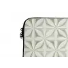 Abstract - Structuur - Grijs - Wit laptophoes neopreen klein 279 -detail