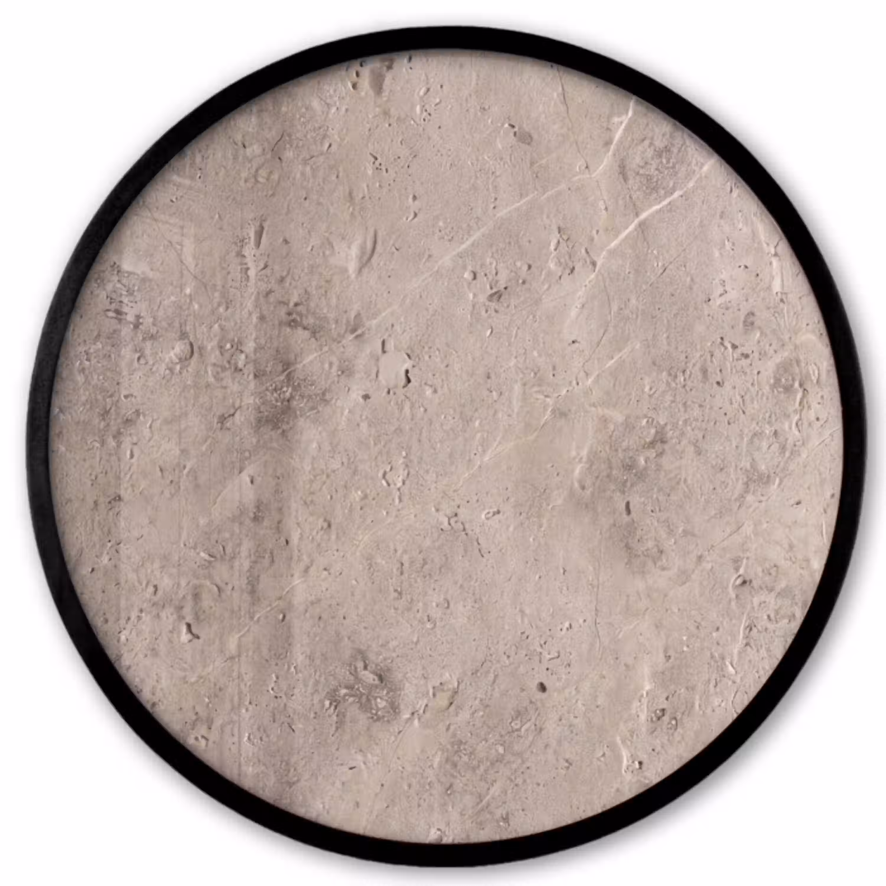 Textuur - Steen - Patroon - Rustiek - Beige Fotolijst rond zonder passe partout klein -3d