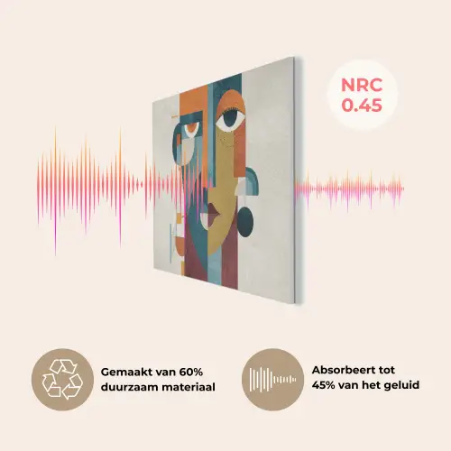 Geometrisch - Strakke vormen - Kleurrijk PET vilt klein -USP_NL