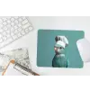 Parkiet - Vogel - Koksmuts - Cute muismat rubber klein -witbureau
