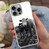 Koeien - Zwart - Wit Hoesje iPhone 16 Pro Max met koord klein -sfeer3
