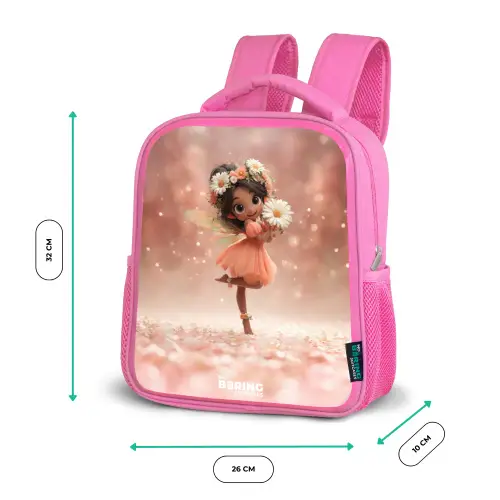 Fee met madeliefjes Kinderrugzak - Roze middel -productfoto_formaten