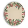 Hulstrand - Bessen - Beige Akoestische PET Vilt - Rond klein -3d
