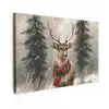 Winter - Bos - Rendier - Donker canvas 2cm klein -z3d