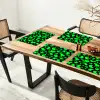 Zwart - Neon - Groen - Patroon Placemat vinyl groot 368 -zzsfeer4_Kitchenyeah-website