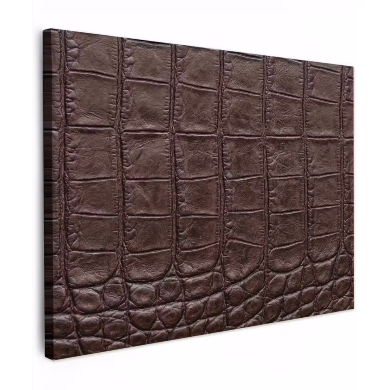 Canvas Print - Crocodile - Leather - Brown