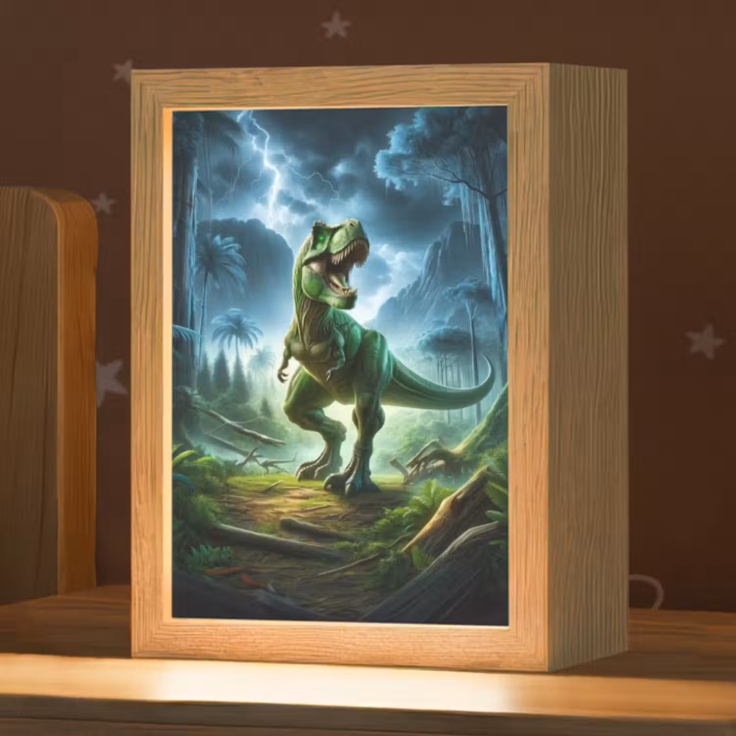 Nachtlicht Kinder - Dino - Jungen - Grün - Blau - T-Rex