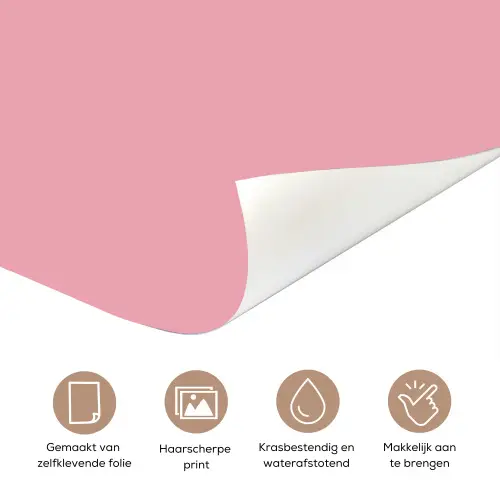 Love - Roze - Spiegeling deurposter klein -closeup_NL