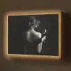 Vrouw - Wijn - Jurk Light Box met batterij (Wandlamp) middel -z3d_website