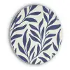 Bladeren - Klimop - Donkerblauw Akoestische PET Vilt - Rond klein -3d