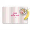 Focus on the good - Strepen - Roze - Smiley Placemat vinyl groot -zzzproduct_Kitchenyeah-website