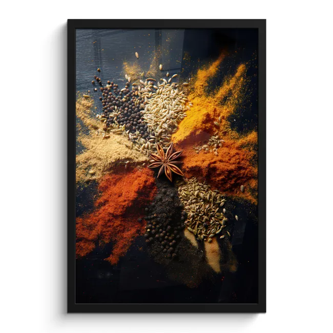 Photo Frame - Spices - Explosion - Orange