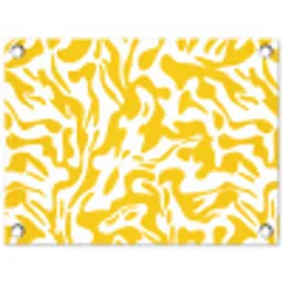 Vormen - Wit - Abstract tuinposter los doek klein -3d